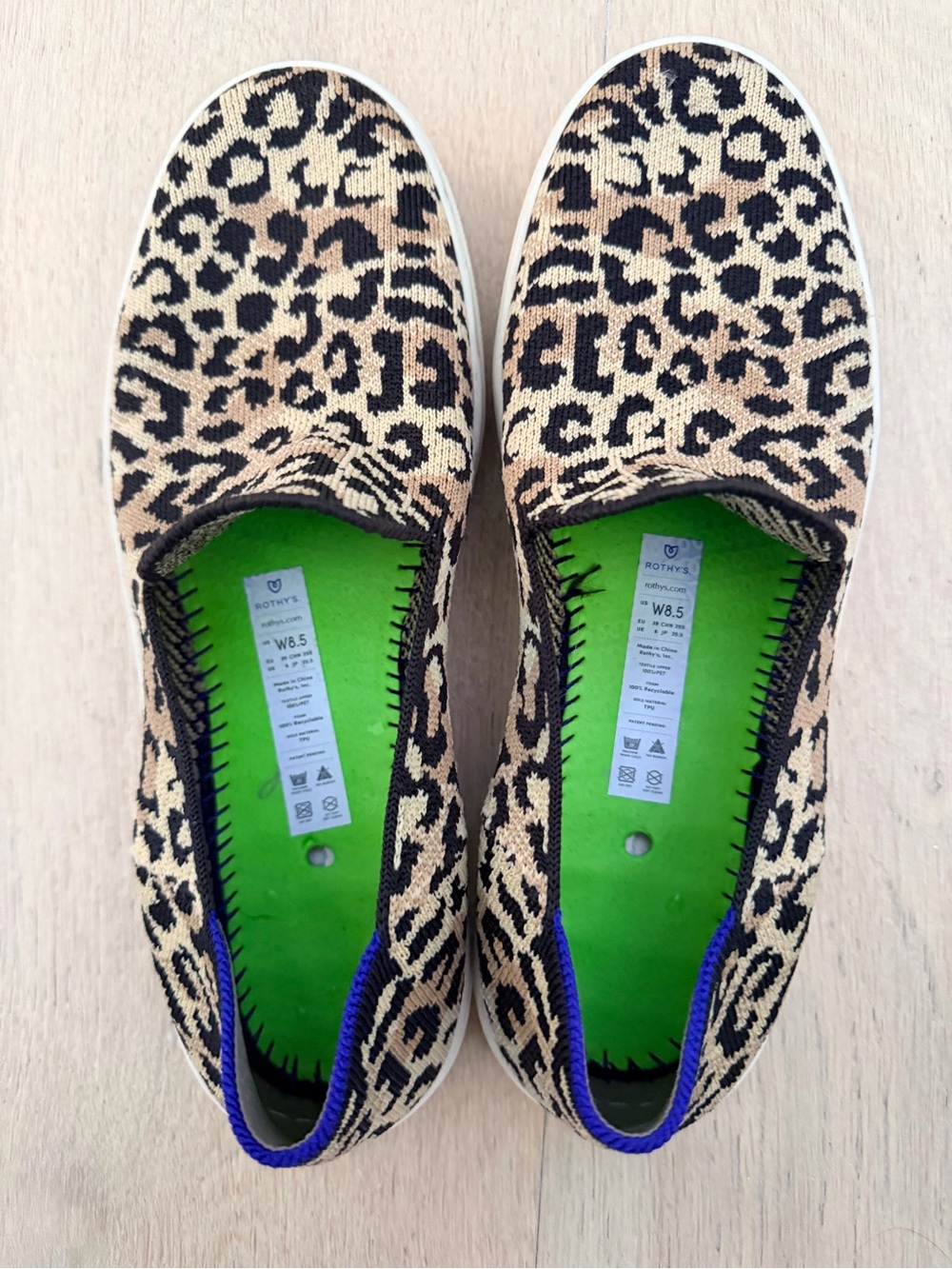 ROTHY’S The Sneaker Camo Cat Slip On size W8.5 - Picture 11 of 11